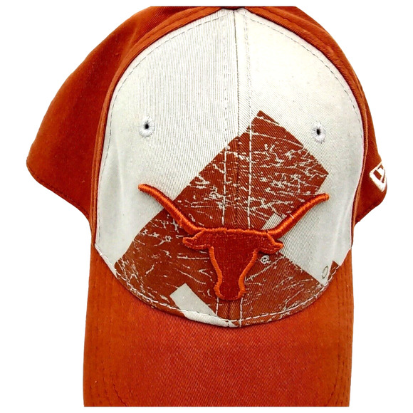 New Era Texas Longhorns Fitted Size Med - Large Cap Hat Big T Embroidered Logo - Picture 5 of 10